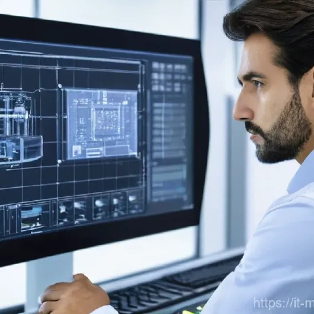 기계설계기사와 산업용 기계 안전 설계 - **The Mechanical Safety Architect:** A sophisticated image of a focused Italian mechanical engineer,...