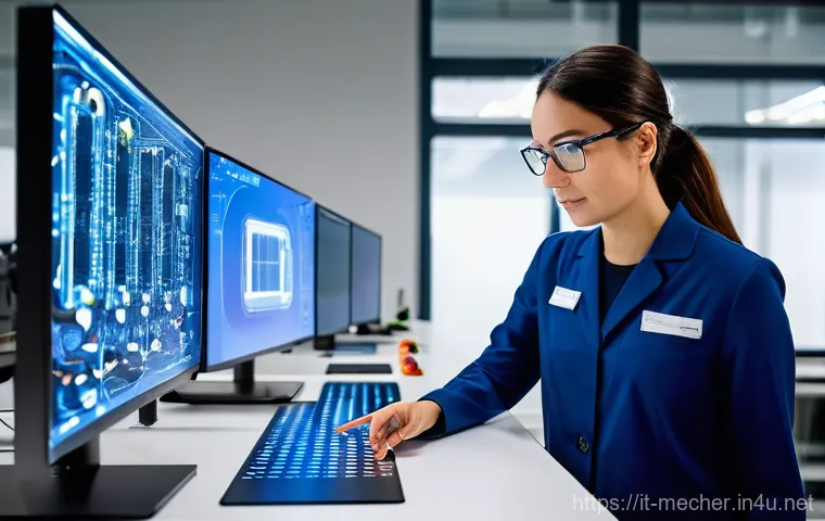 기계설계와 전기 전자 설계 협업 사례 - **Prompt: Integrated Design Team Collaboration in a High-Tech Lab**
A dynamic, eye-level shot ca...