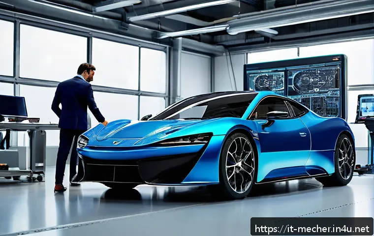 기계설계기사와 산업현장에서의 문제 해결 사례 - A high-tech Italian mechanical engineering workshop featuring engineers collaborating around a large...
