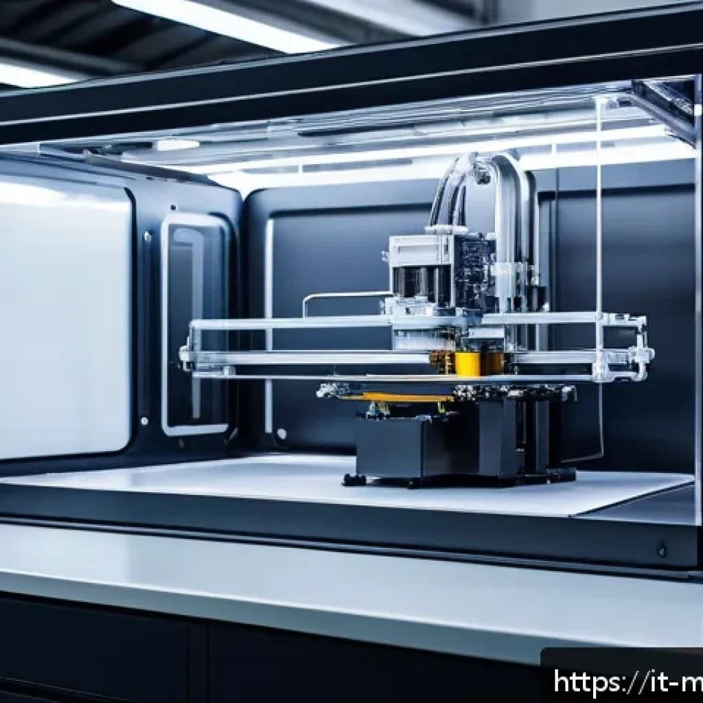 기계설계기사와 설계 품질 보증 방법 - A high-tech mechanical engineering laboratory scene showcasing a sleek 3D printer fabricating a comp...