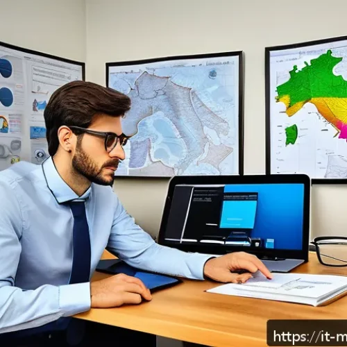 Home 30 기계설계 자격증 취득 가이드 - A professional Italian mechanical engineer studying at a modern desk filled with CAD design books, a...
